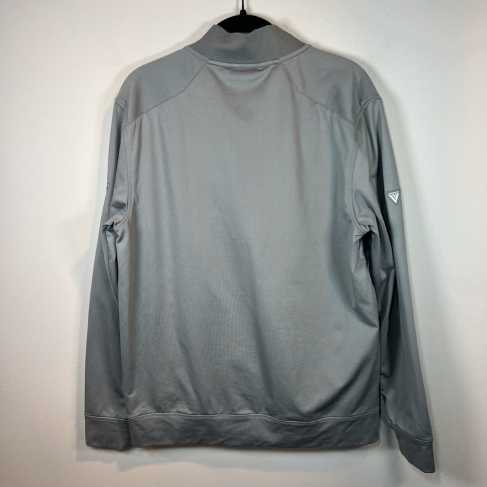Levelwear Ultralite 1/4 Zip Pullover Jacket Gray Down Puffer Hybrid Logo Small - Picture 8 of 14